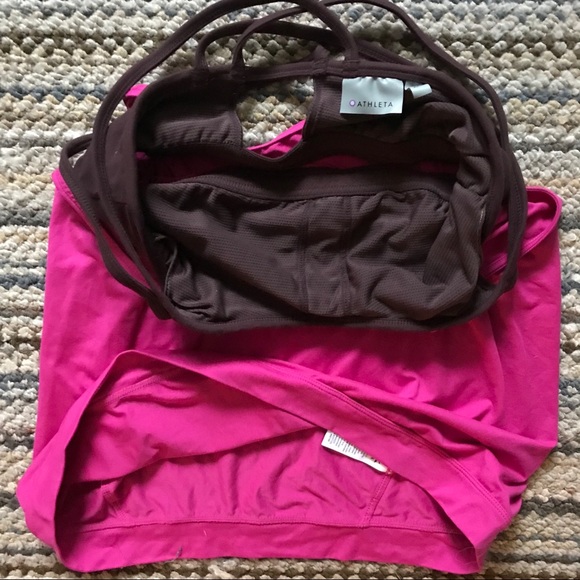 Athleta Hidden Agenda Berry Brown Tank - Picture 8 of 9